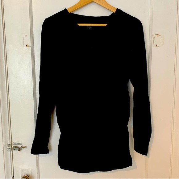 Gap Maternity - black long-sleeved maternity shirt - Picture 2 of 4